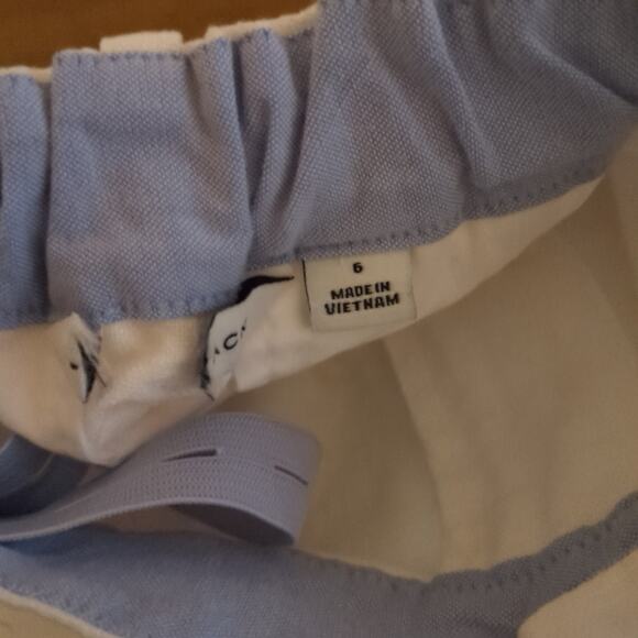 Janie and Jack Boys Linen-Cotton Shorts white & adjustable waist size6  NNT - Picture 5 of 5